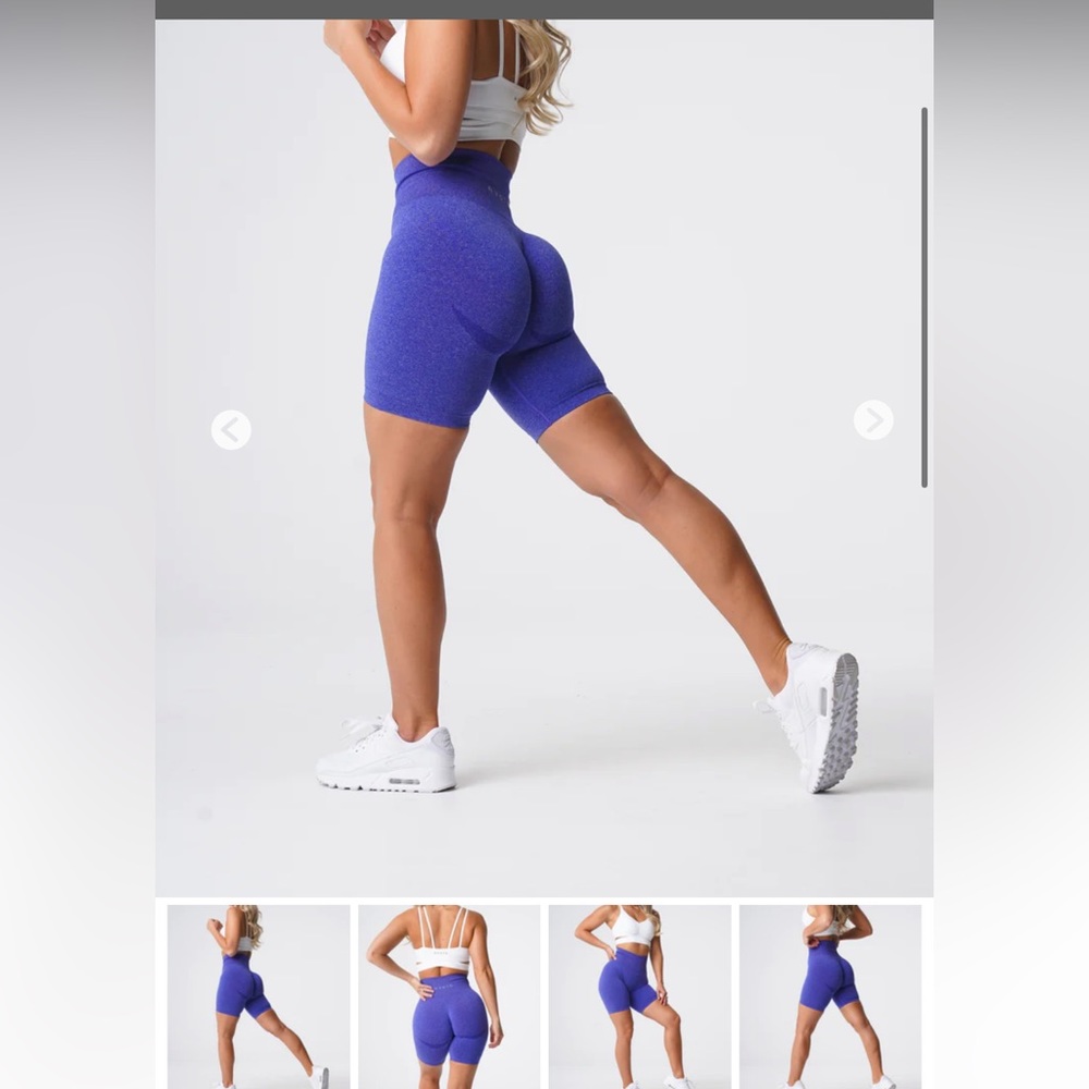 NVGTN electric blue biker shorts